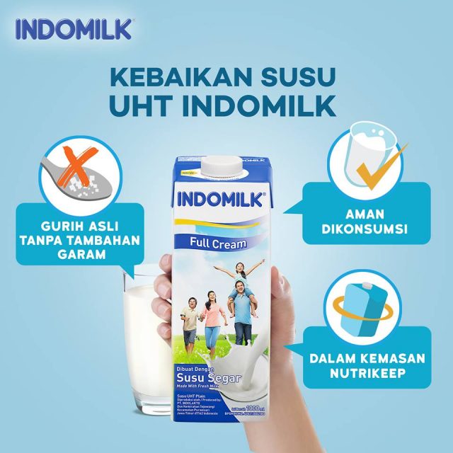 Indomilk UHT milk claims it is salt-free, milk as sports drink - Mini