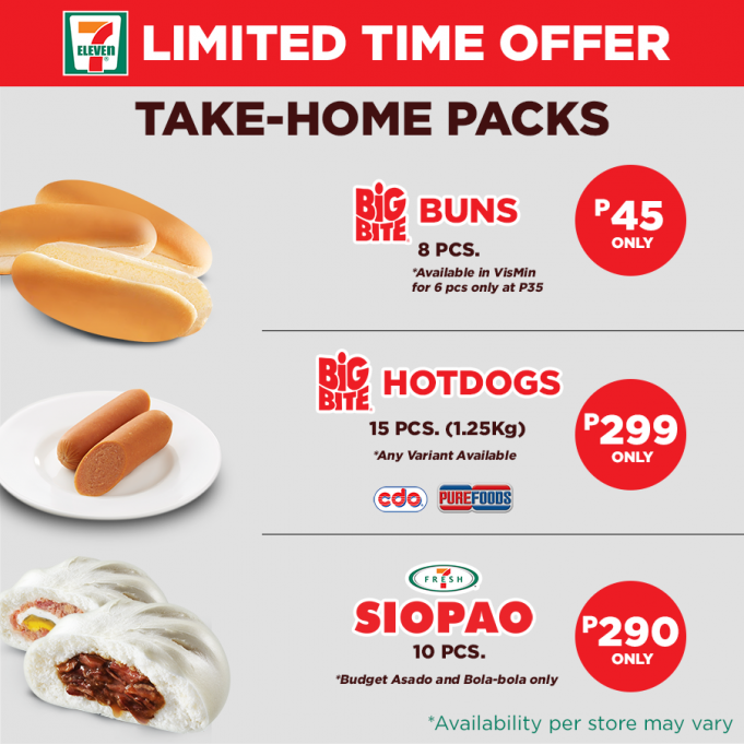 7Eleven Philippines has limitedtime takehome packs (updated) Mini