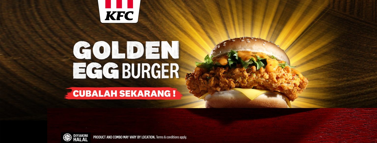 KFC Malaysia Golden Egg Burger is back - Mini Me Insights