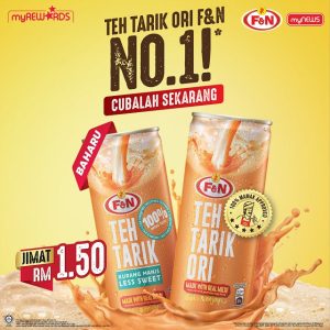 F&N releases Teh Tarik RTD drink in a can format - Mini Me Insights