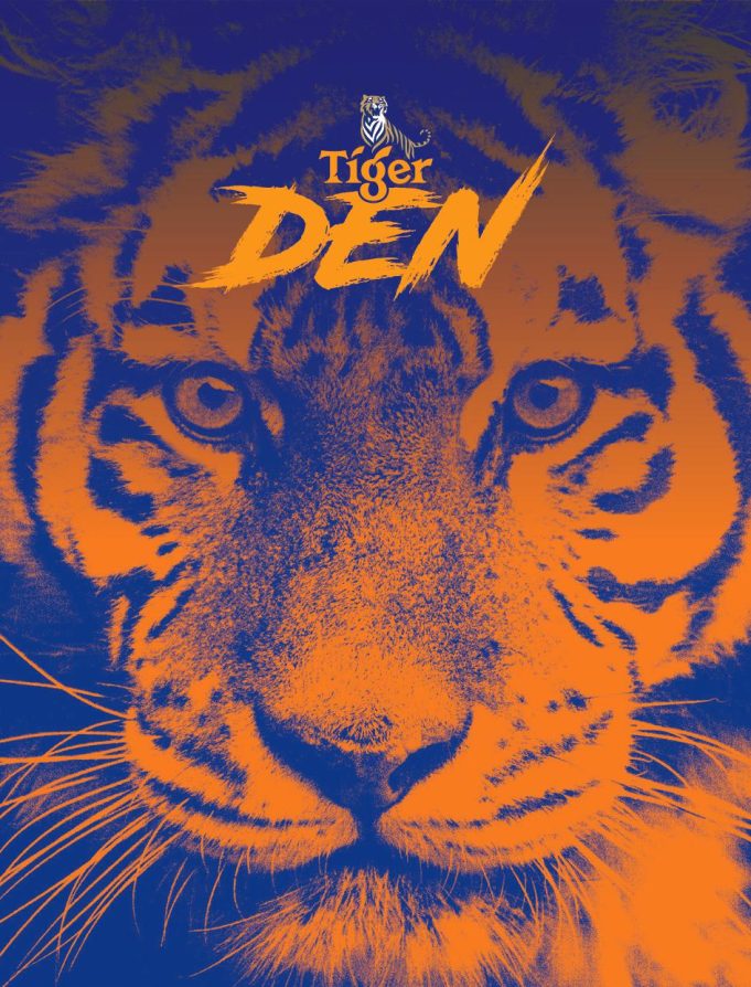 Tiger Beer - Boldly Asian, Globally Acclaimed, marking stripes around ...