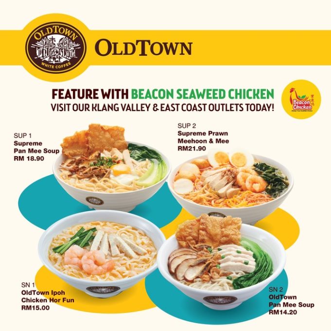 OLDTOWN White Coffee Malaysia is now featuring Beacon Seaweed Chicken ...